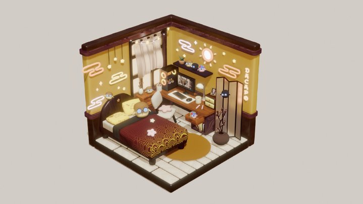 jumor bedroom 🐣 3D Model