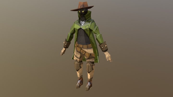 Cowboy Color (Farmer) 3D Model