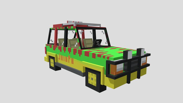 Jurassic Park Ford Explorer 3D Model