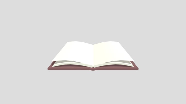 Open Book 3D Model