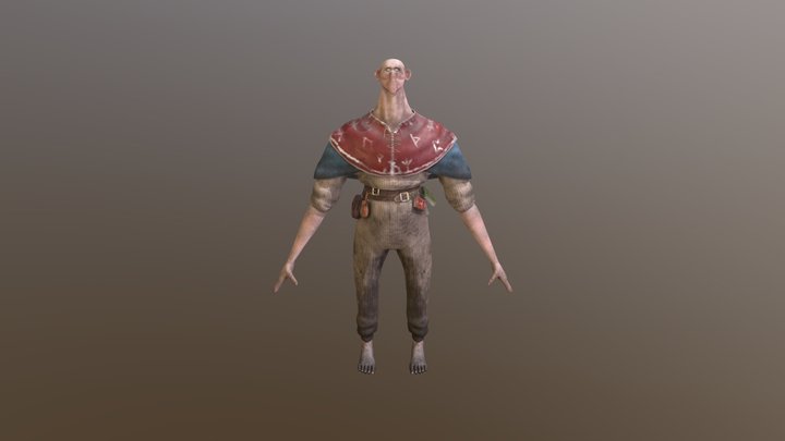 Albus, The Hermit Troll 3D Model
