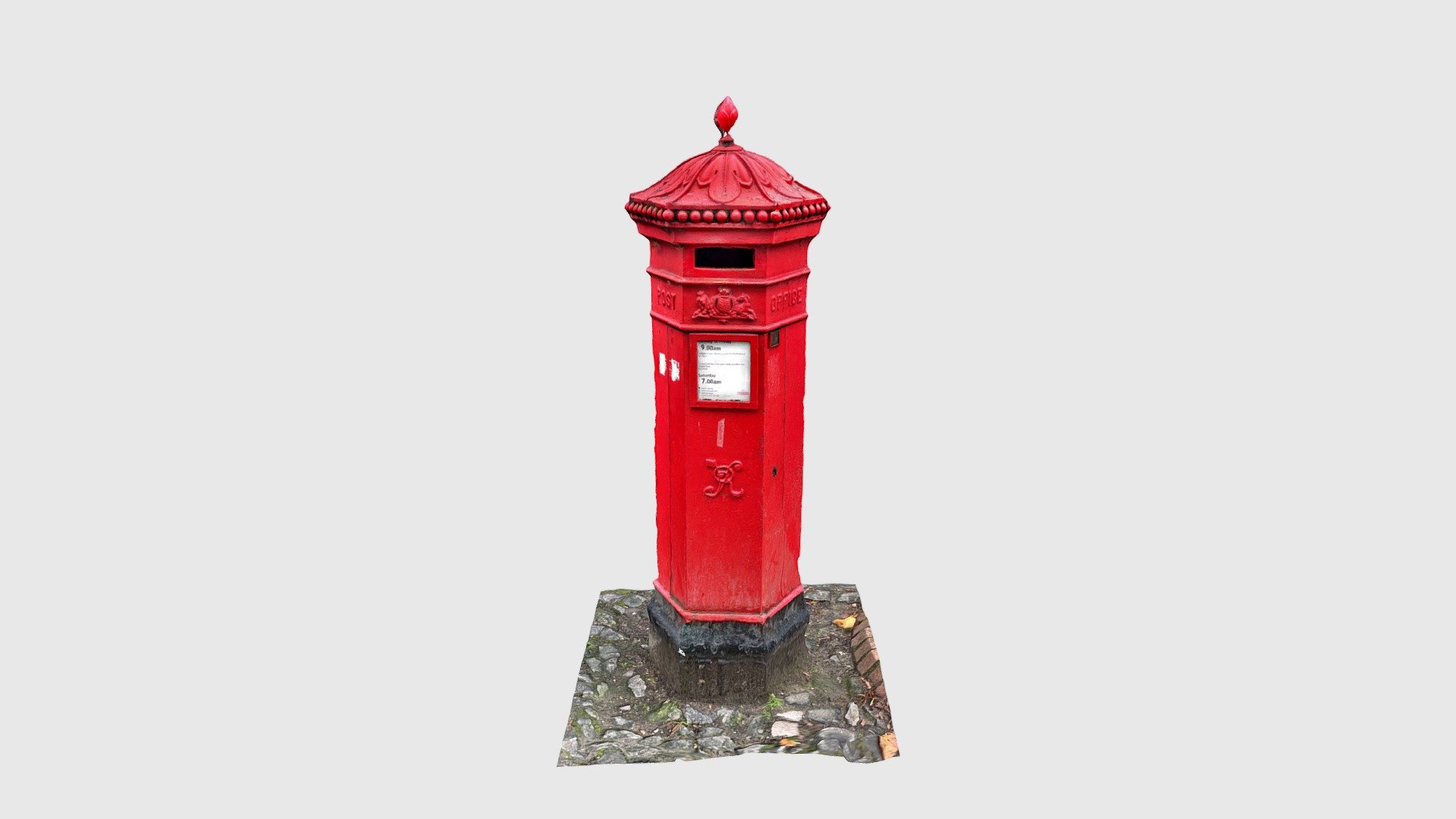 Old Post Box Download Free 3D model by manusainz [5518ca6] Sketchfab