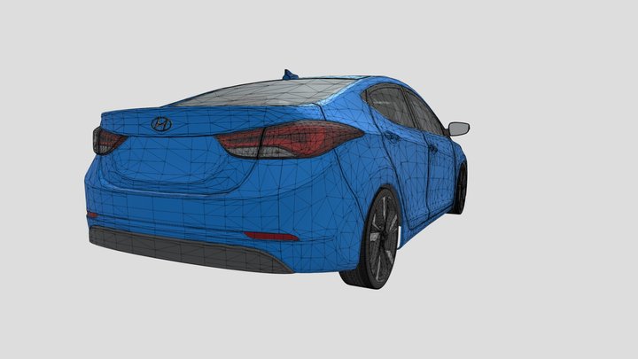 Hyundai+Avante_Elantra+2014 3D Model