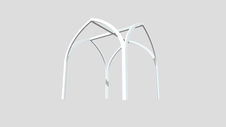Simple Vault Ribbing 3D Model
