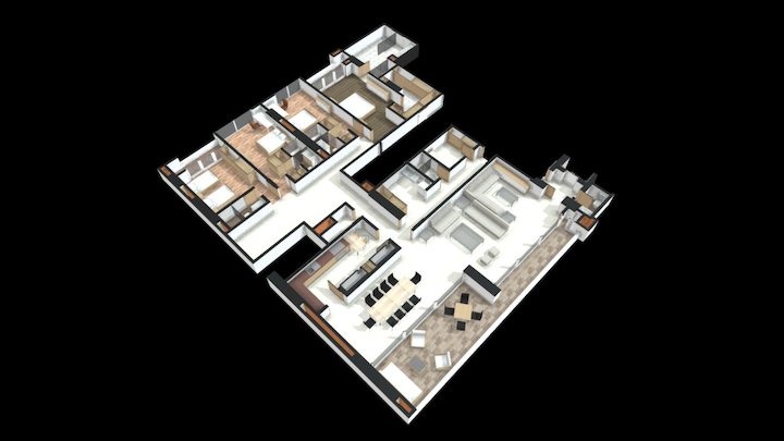 Apartamento Tipo 7 3D Model