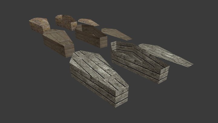 [PSX] Coffins 3D Model