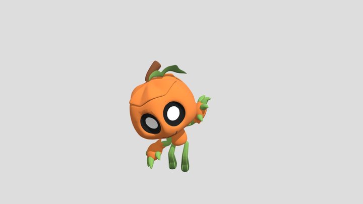 Dandys_world_gourdy_rig__animation_eyes_move 3D Model