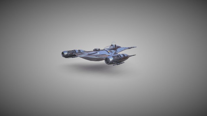Mando's Spaceship - N1 Naboo Starfighter 3D Model