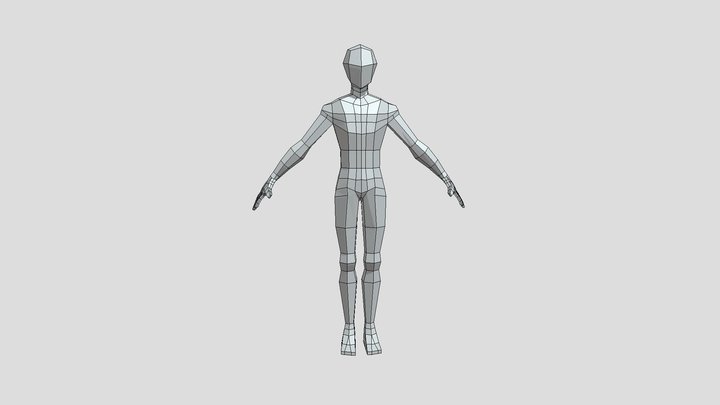 game charector base 3D Model