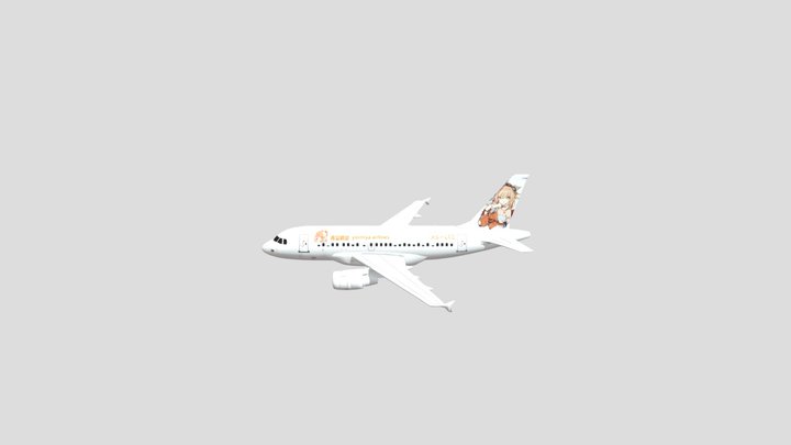 airbus_a318-100     yoimiya airlines 3D Model