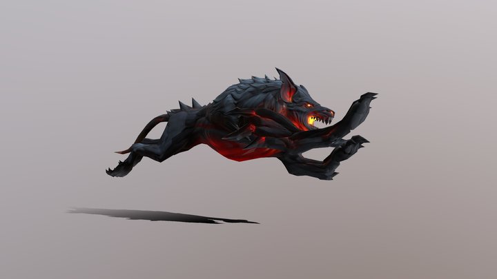 Hell Wolf 3D Model
