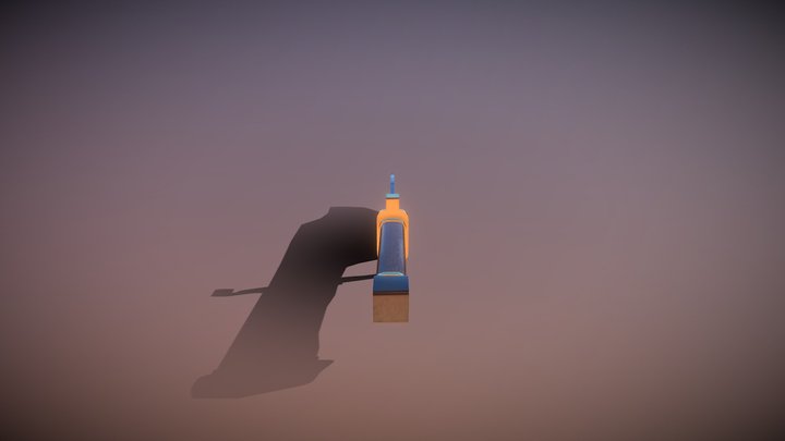 Bowie Knife 3D Model