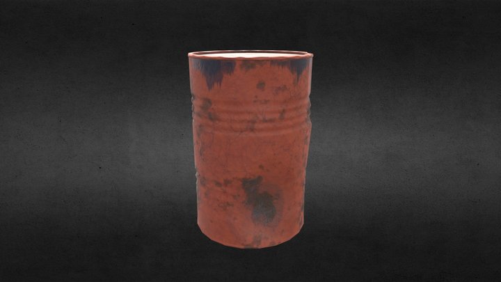 Oil Drum 3D Model