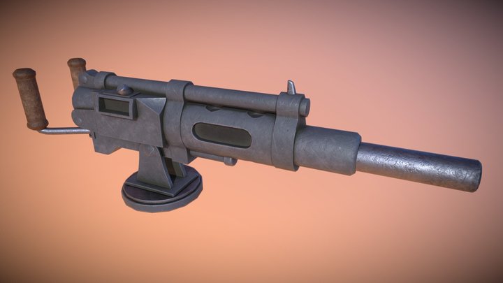 Tolmekian Machine Gun 3D Model