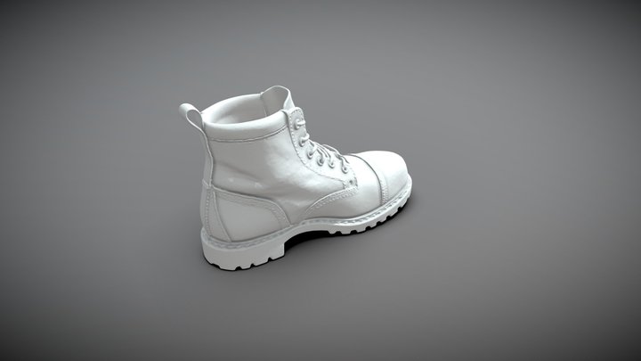 Weathered Leather Boot 3D Model
