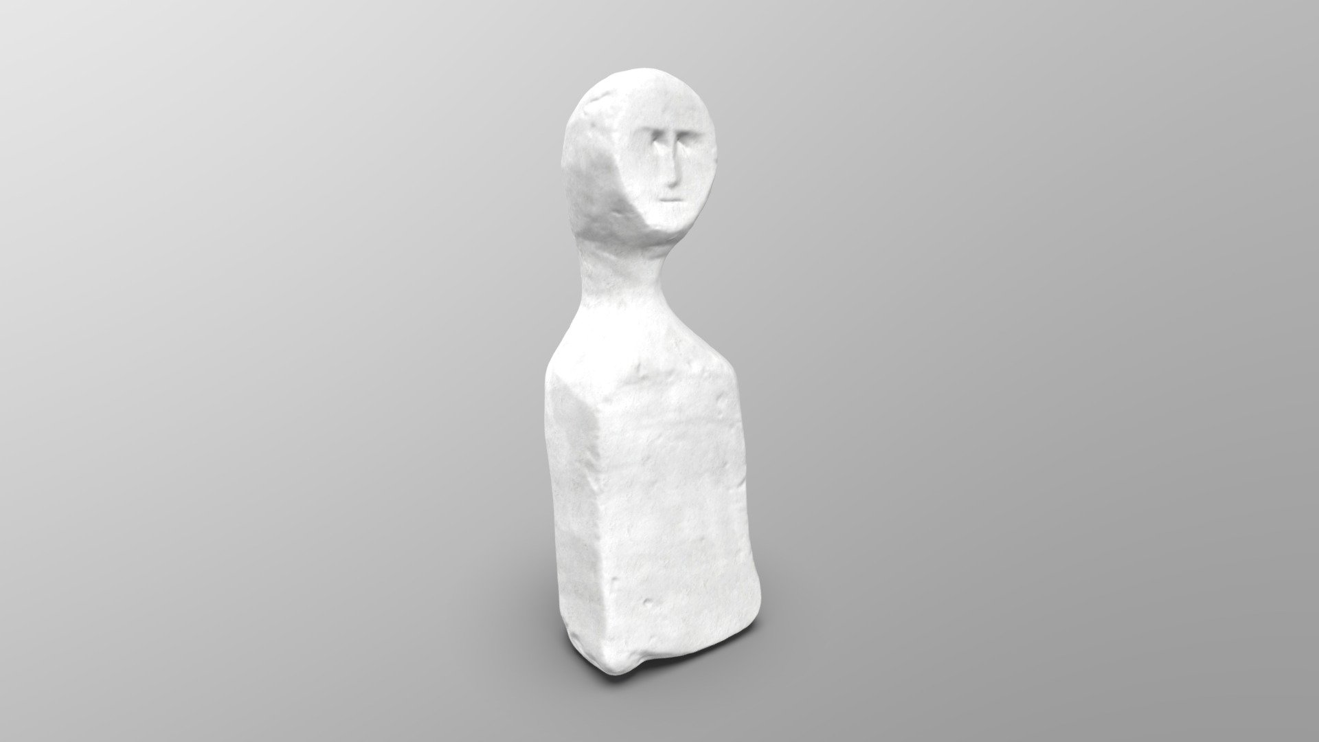 Roman Carved Chalk Figurine — Sketchfab embed 3D viewer