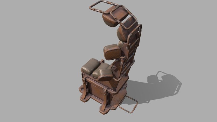 Industrial Throne 3D Model