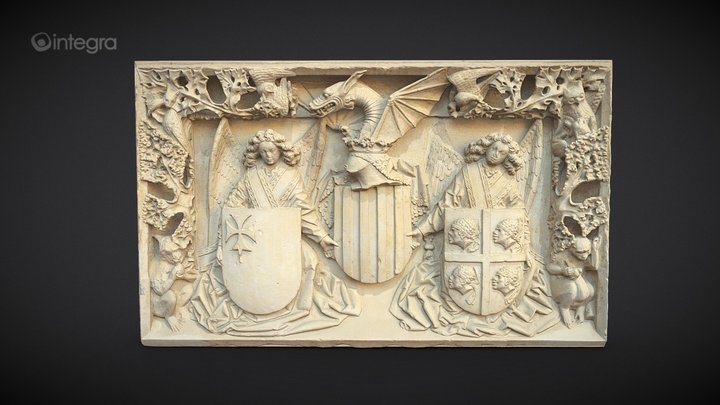 Escudos de armas del Reino de Aragón, s. XV 3D Model