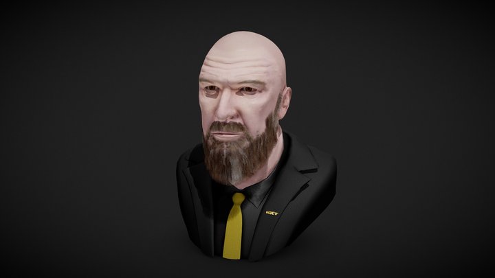 Triple H Bust 3D Model