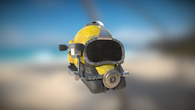 Diving Helmet - PBR 3D Model