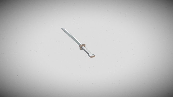 Katana Low-poly 3D Model