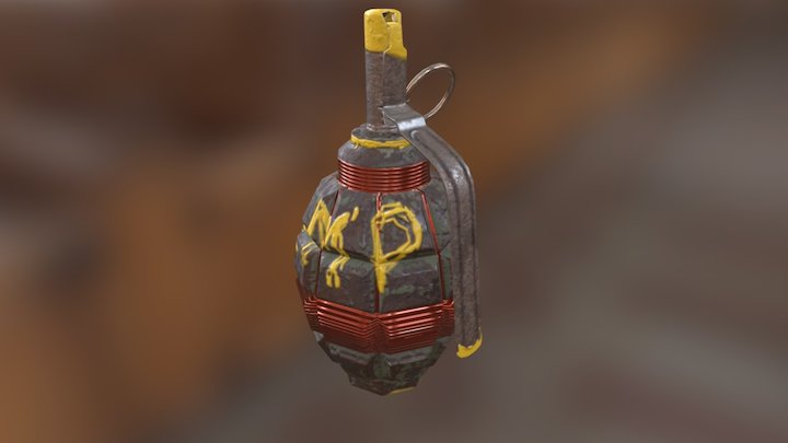 Fake EMP Grenade 3D Model