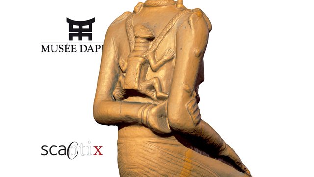 Djenne terracotta figure, Mali 3D Model