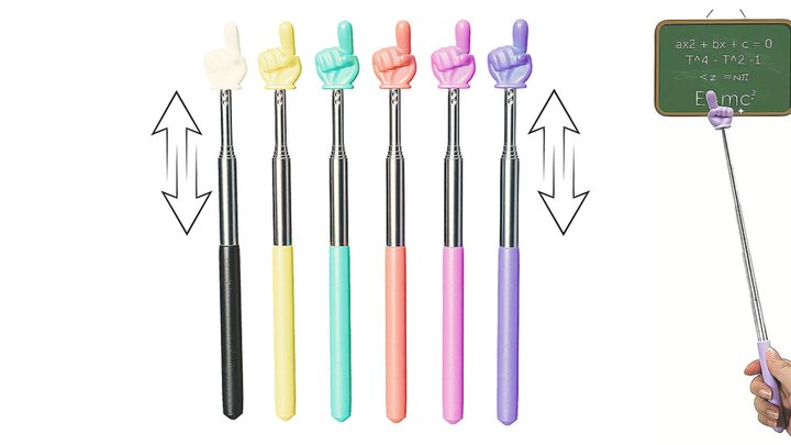 Telescoping Pointer Hand Stick  Finger Pick Me 3D Model