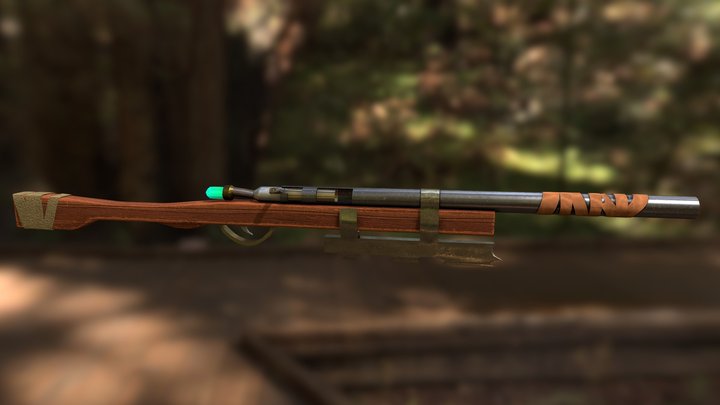 Steampunk Bolt Action 3D Model