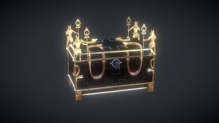 Egyptian tech chest 3D Model