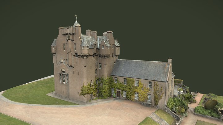 Crathes Castle, Aberdeenshire 3D Model