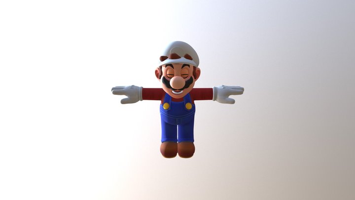 Super Mario Odyssey - High Poly Mario 3D Model
