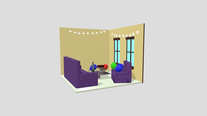 Party Interiors 3D Model