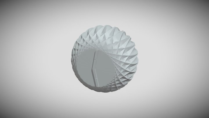 Futuristic Rover Wheel 3D Model