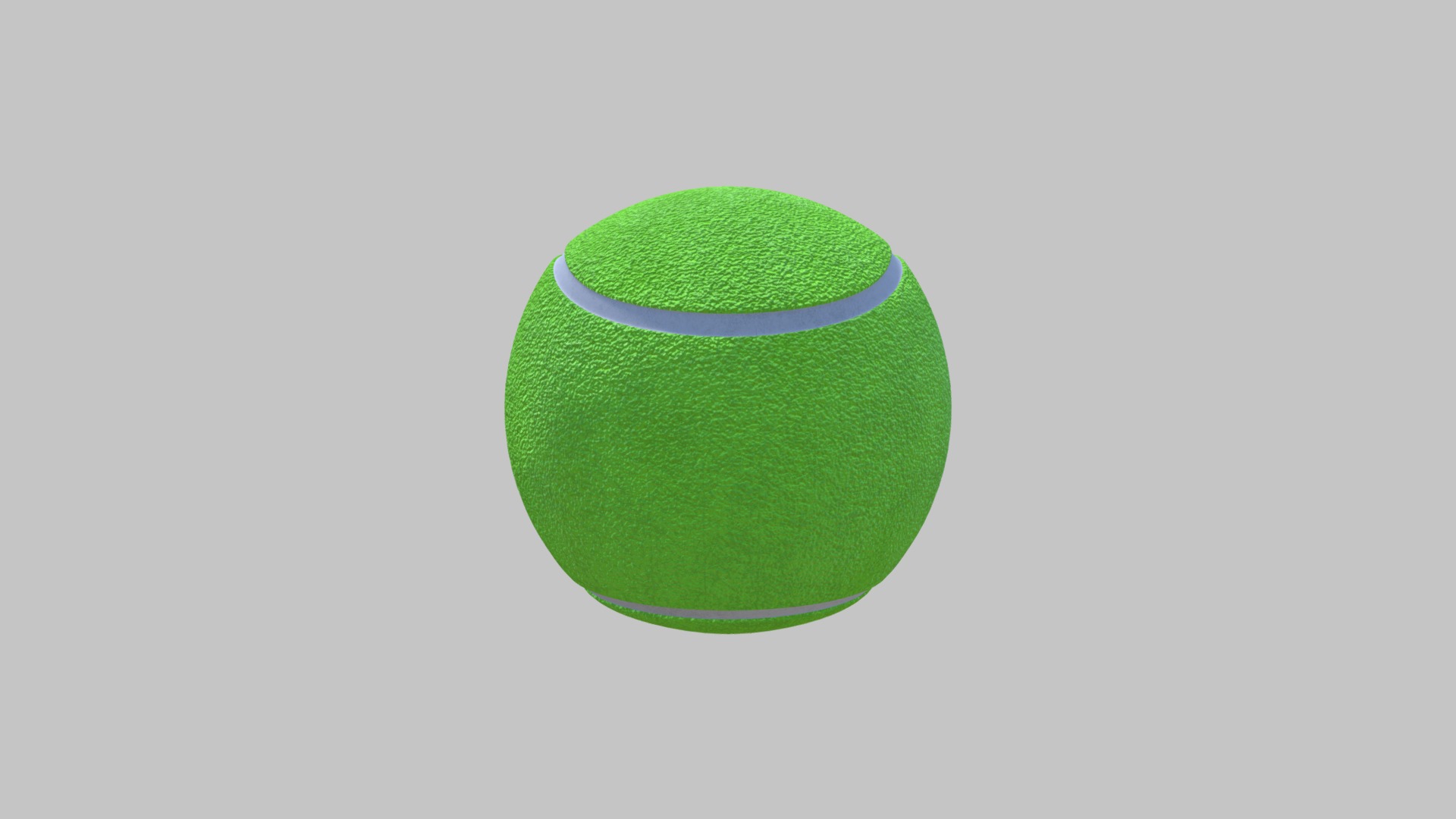 3D model Tennis Ball - This is a 3D model of the Tennis Ball. The 3D model is about a green ball on a white background.