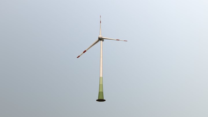 10MW Wind Turbine, Cities: Skylines Asset 3D Model