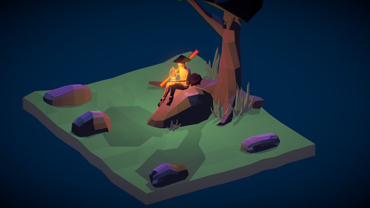 Vietnamese diorama 3D Model
