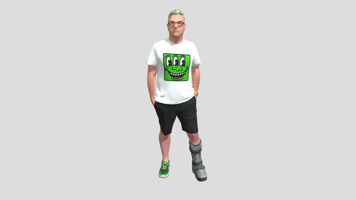 Green_Grin_Portrait_obj – Gratis 3D-model STL