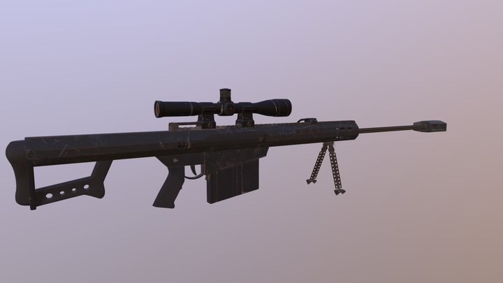 Barrett M82 3D Model