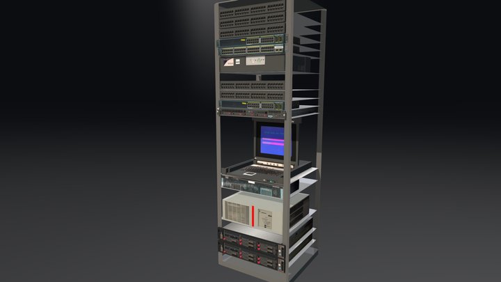 Server Cabinet test - Argos 3D Model