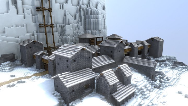 The Wall - Castle Black 3D Model
