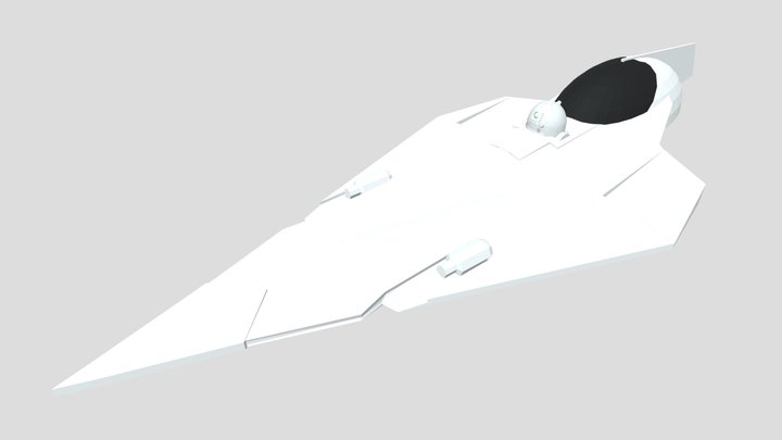 Delta-7B Aethersprite-Class Light Interceptor 3D Model