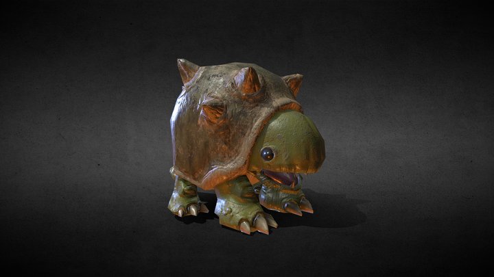Low Poly Tortoise 3D Model