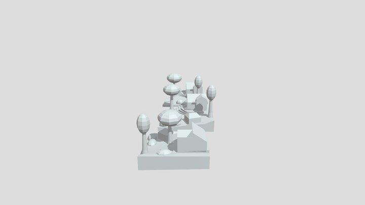 Grandma's house - blockout 3D Model