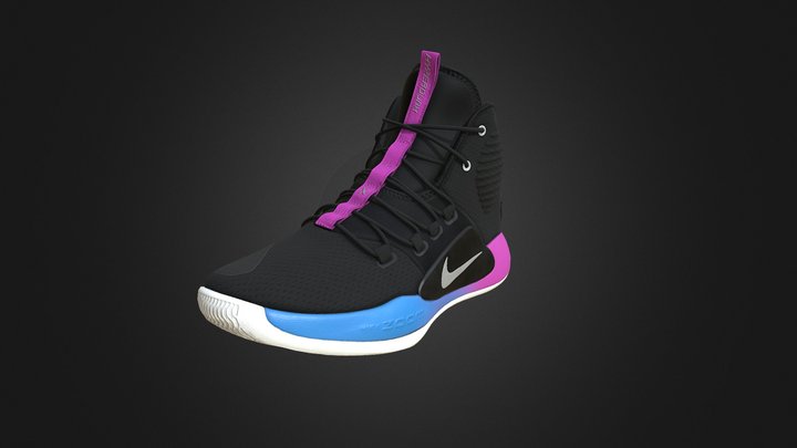 Nike Hyperdunk X TB Pink 3D Model