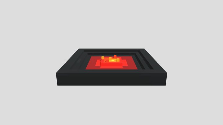 Lava Lake - Voxel 32x32 – Gratis 3D-model STL