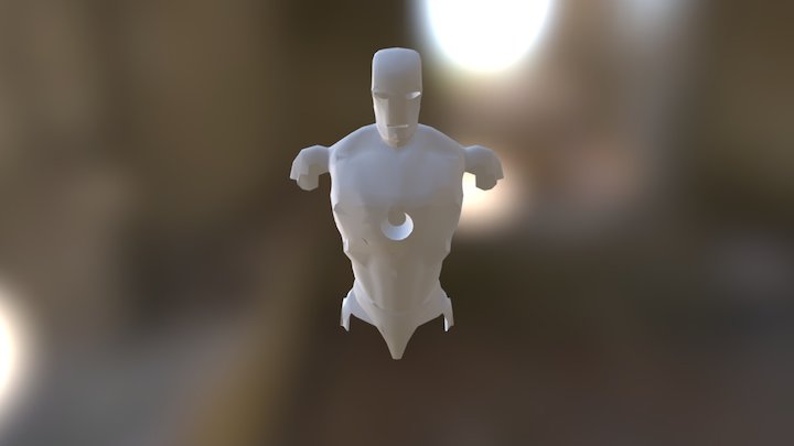 Iron man Incomplete 3D Model