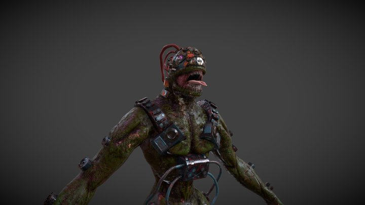 Cyberpunk Monster 3D Model