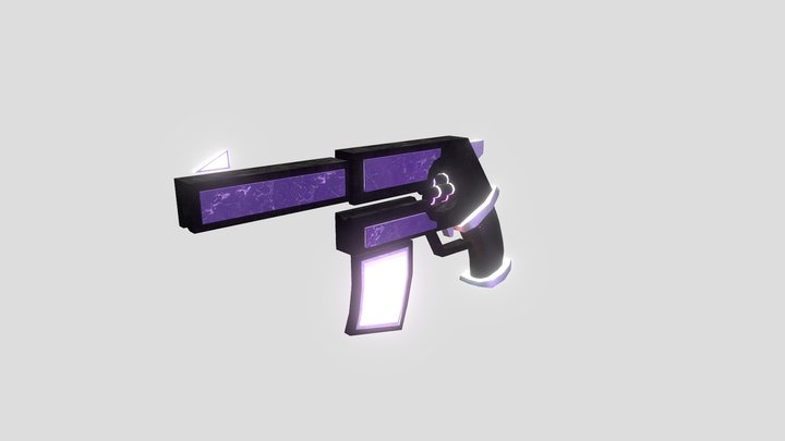 A Simple Low-Polly Sci-Fi SMG