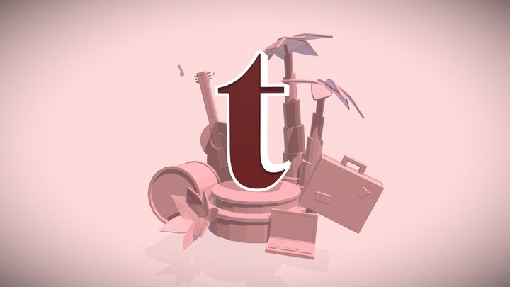 Animated Teighan Model 3D Model